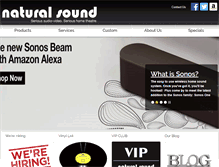 Tablet Screenshot of naturalsound.ca