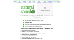 Desktop Screenshot of naturalsound.com
