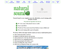 Tablet Screenshot of naturalsound.com